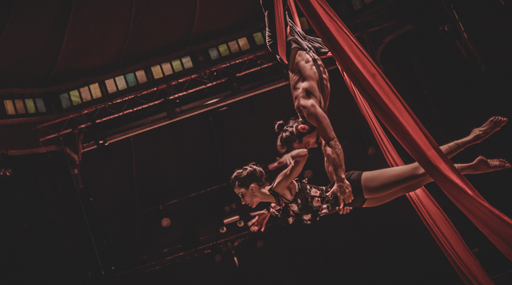 Irene et Tibi dans les airs